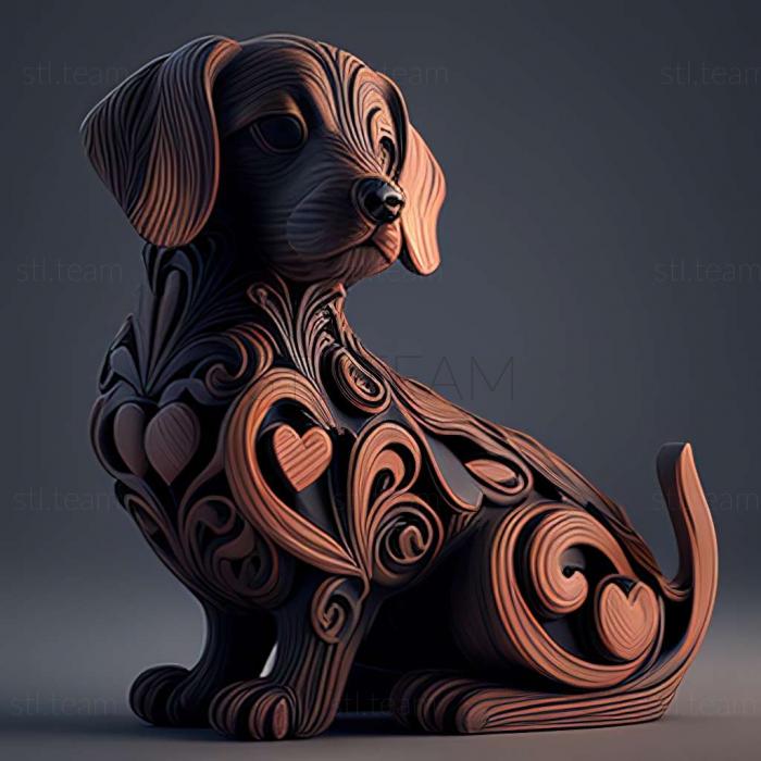 3D model Polish hart dog (STL)